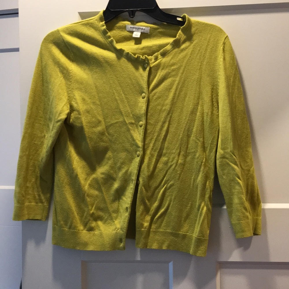 Green cardigan